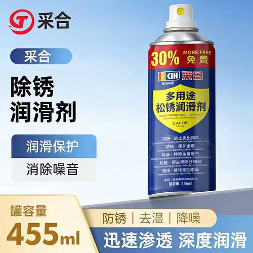 多功能除锈剂快速清洗螺栓螺丝松动合页异响润滑强力防锈喷剂去锈