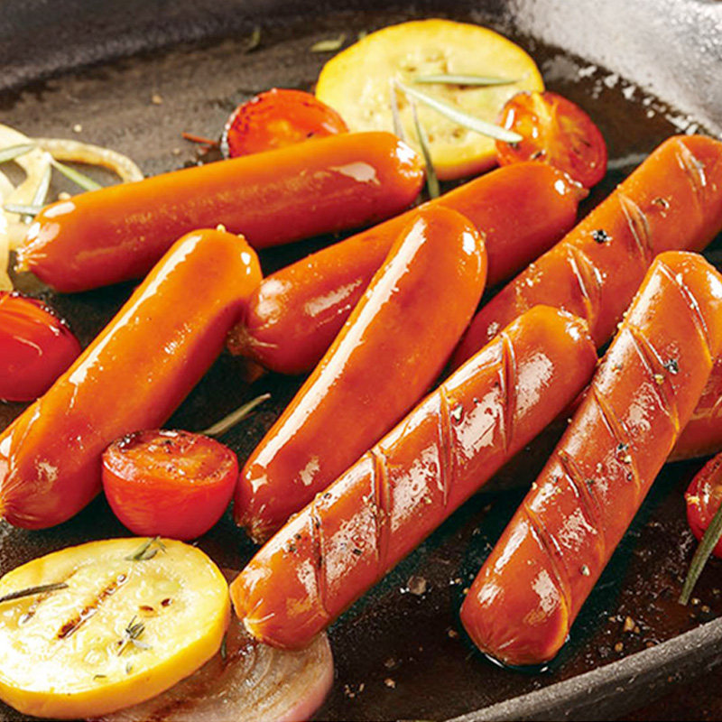 中粮万威客脆皮热狗肠黑椒味冷冻款1000g自制热狗diy煎炸烹饪包装