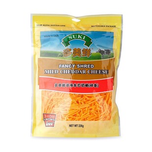 多美鲜淡味黄车达奶酪 马苏里拉奶酪披萨拉丝芝士碎 226g美国进口