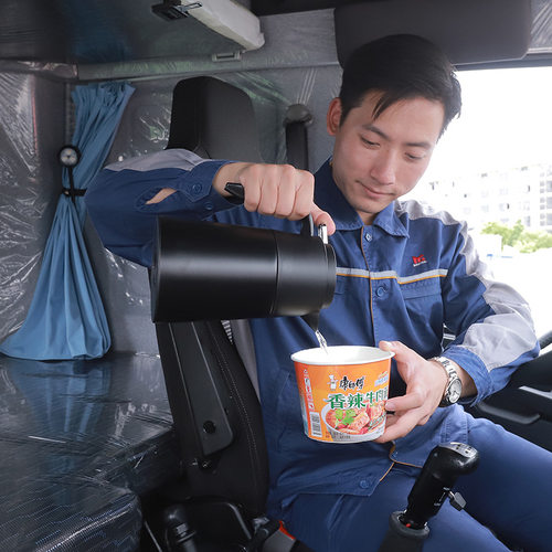 车载烧水壶24V货车用烧水杯电加热杯烧开100度不锈钢1200ML大容量