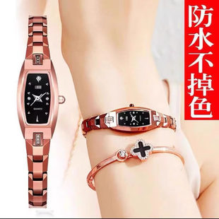 正品 瑞士全自動(dòng)女士手表鎢鋼手鏈防水女生表機(jī)械高檔送女友禮物表