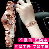 简约新款 正品 女士手表女钨钢手链防水女表时尚 机械细带十大名牌