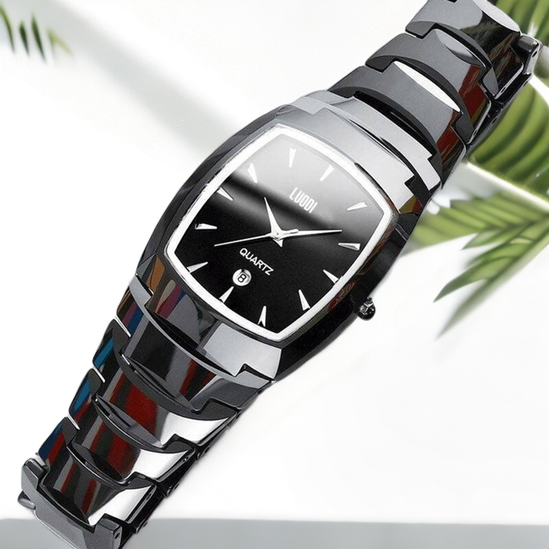 新款男士方表全自动机械防水钨钢经典百搭商务气质男士手表专柜