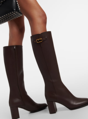 欧美秋冬大筒围胖mm高筒靴40-46大码牛皮加肥粗腿靴高跟真皮靴子