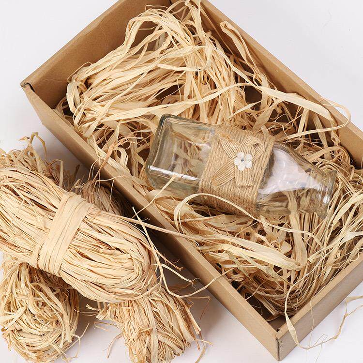 纯天然拉菲草鲜花包装材料拉菲草绳编织包扎礼盒手工草编材料