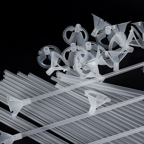 加硬透明托杆草莓花束DIY材料包水果花束防尘袋配件气球支撑杆托