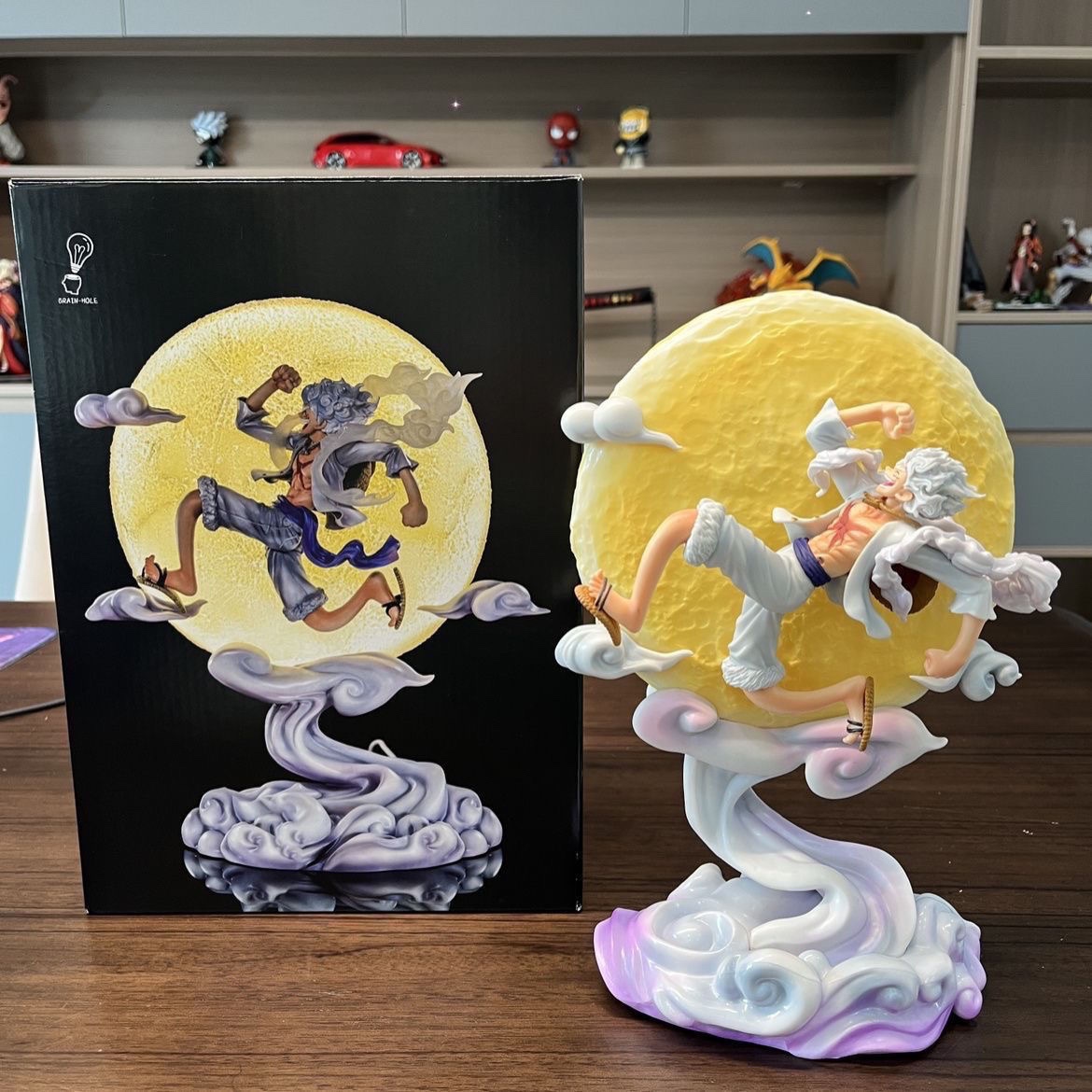 现货 彩盒优质版 海贼王系列奔月尼卡路飞 月亮路飞手办摆件周边