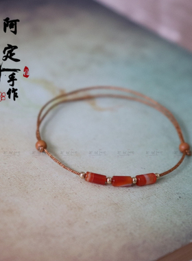 红玛瑙复古国风女手链闺蜜礼物