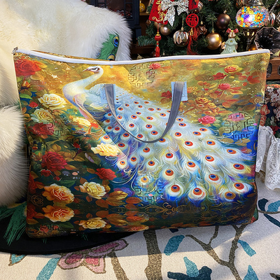 大容量收纳袋时尚防尘手提包搬家特大行李袋衣物行李袋