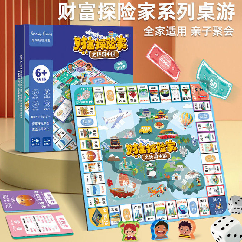 大富翁中国世界之旅豪华版电子刷强手棋/大富翁棋