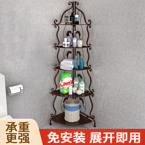 浴室储物架可折叠免安装