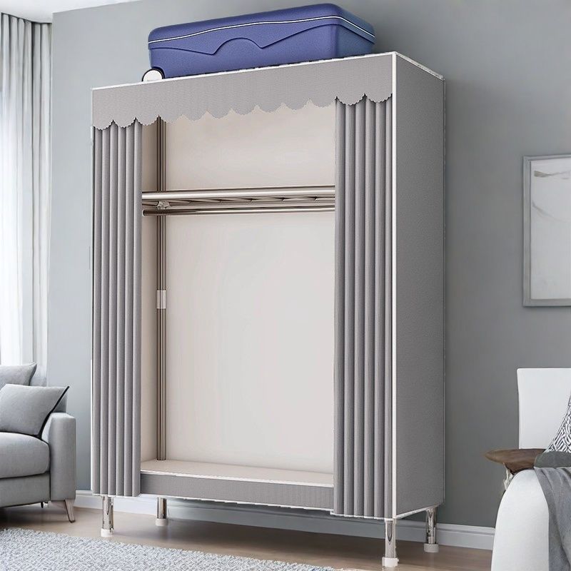 衣帽架落地家用卧室房间挂衣架简易衣柜宿舍出租房小型衣服收纳架