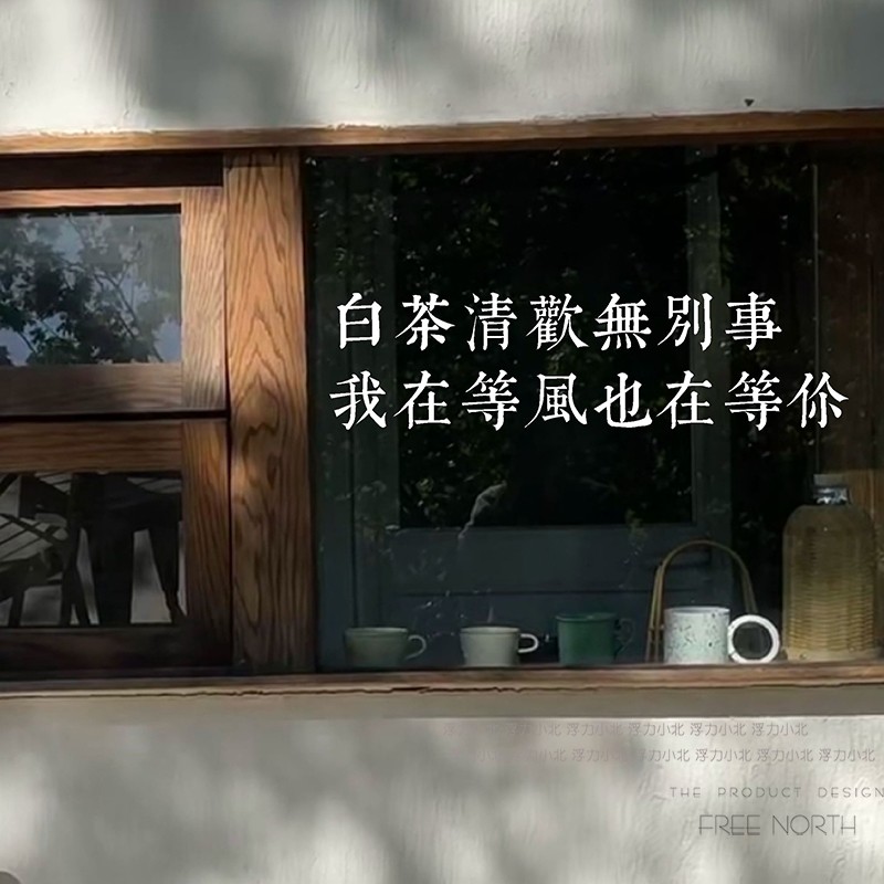 复古风艺术中文橱窗玻璃墙贴纸