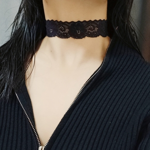 柔软脖饰薄款脖套脖圈护颈项圈遮疤遮颈纹颈圈女士颈部装饰蕾丝