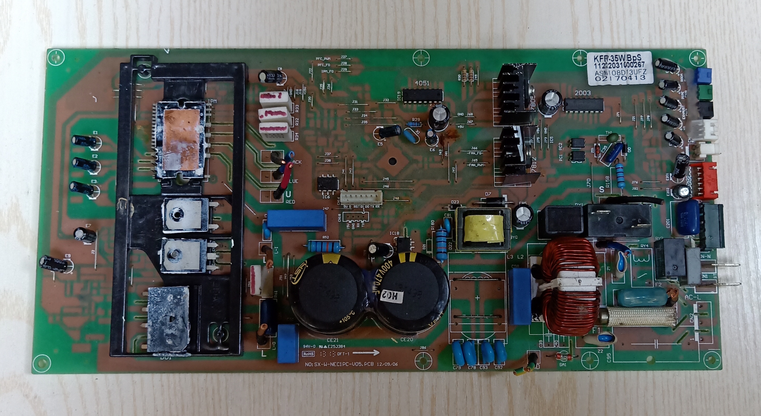 奥克斯变频空调外机主板SX-W-NEC1PC-V05.PCB KFR-35W/BPDA