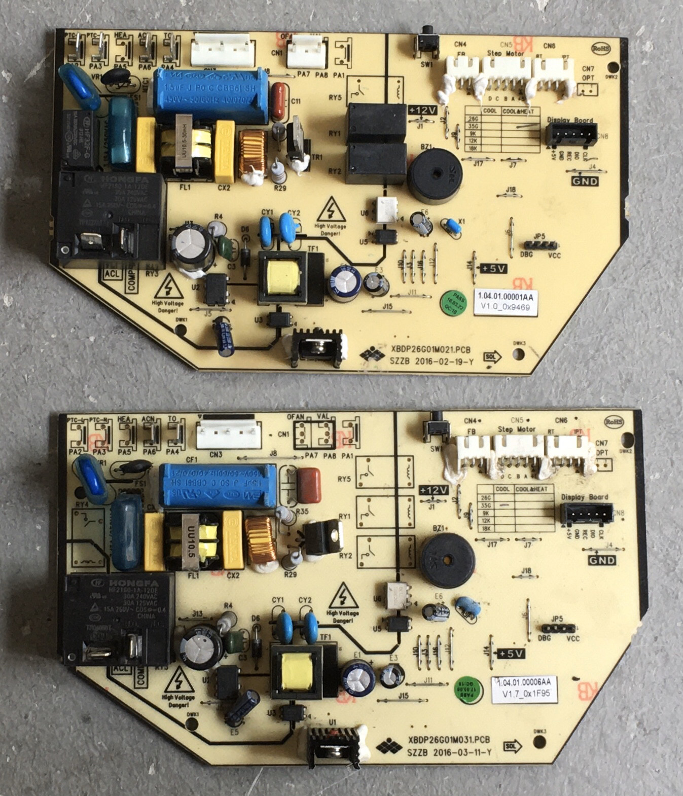 扬子空调XBDP26G01M031.PCB 1.04.01.00001AA内机电脑板主板