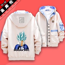 工装 外套春秋季 潮流宽松夹克男潮牌衣服 龙珠动漫周边男士 连帽韩版