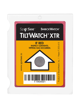 Tiltwatch XTR防倾斜标签 大件贵重物木箱包装运输防损防倾倒标签