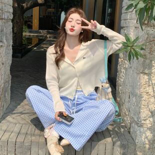 白色连帽针织开衫外套女防晒天丝罩衫2026新款早春气质薄款小上衣