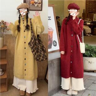 高级感毛衣长裙 新款 小个子黄色高领针织气质连衣裙子女装 2025秋装