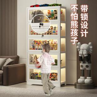 展示柜玻璃亚克力培训机构礼品积分兑换柜陈列玩具奖品带锁手办柜