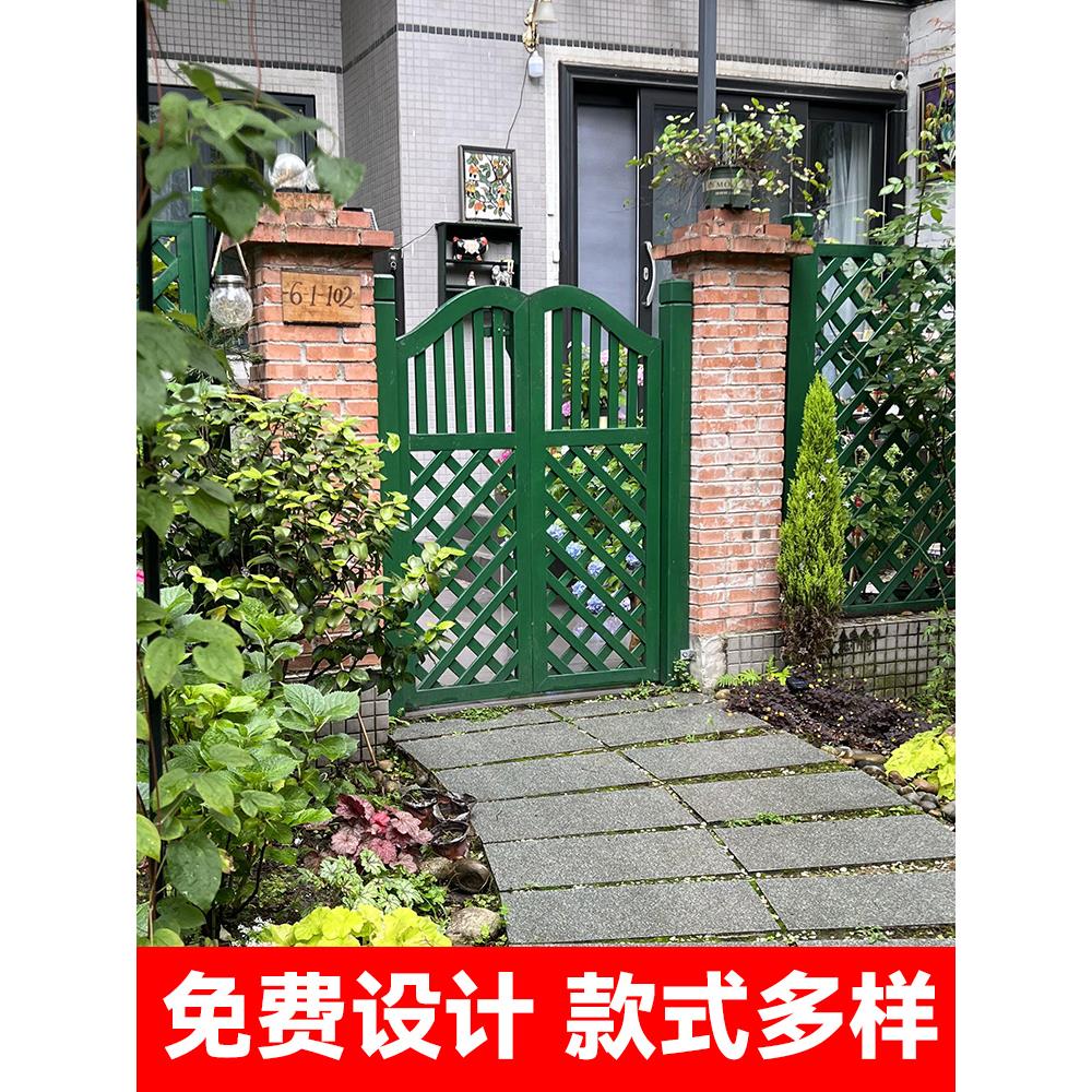 防腐木围栏围墙遮挡栅栏庭院别墅花园户外隔断阳台护栏横条板木门