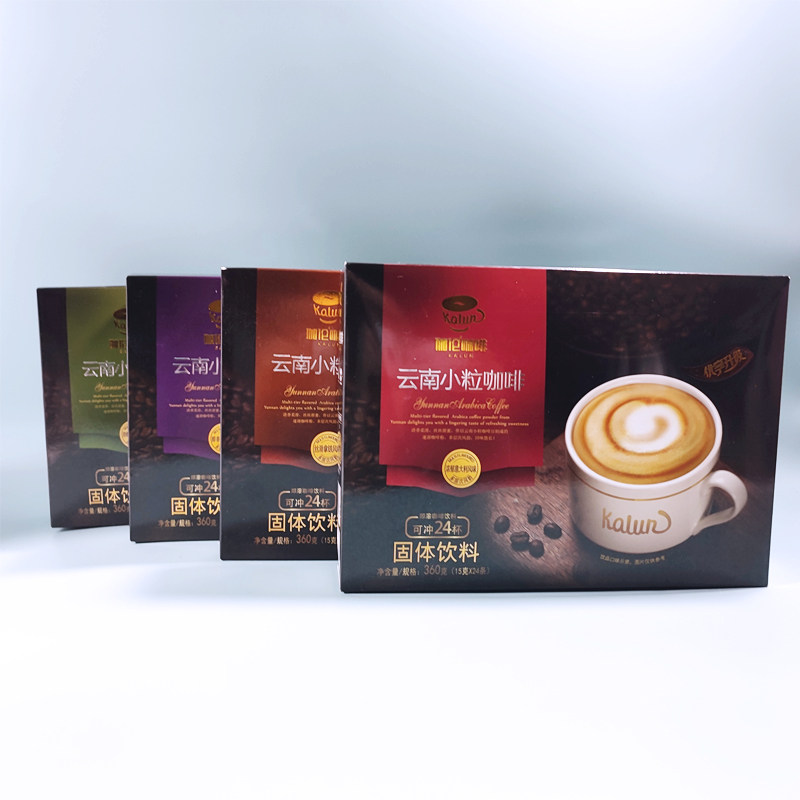 后谷伽伦咖啡速溶粉非进口意大利拿铁摩卡布基诺云南咖啡香浓盒装