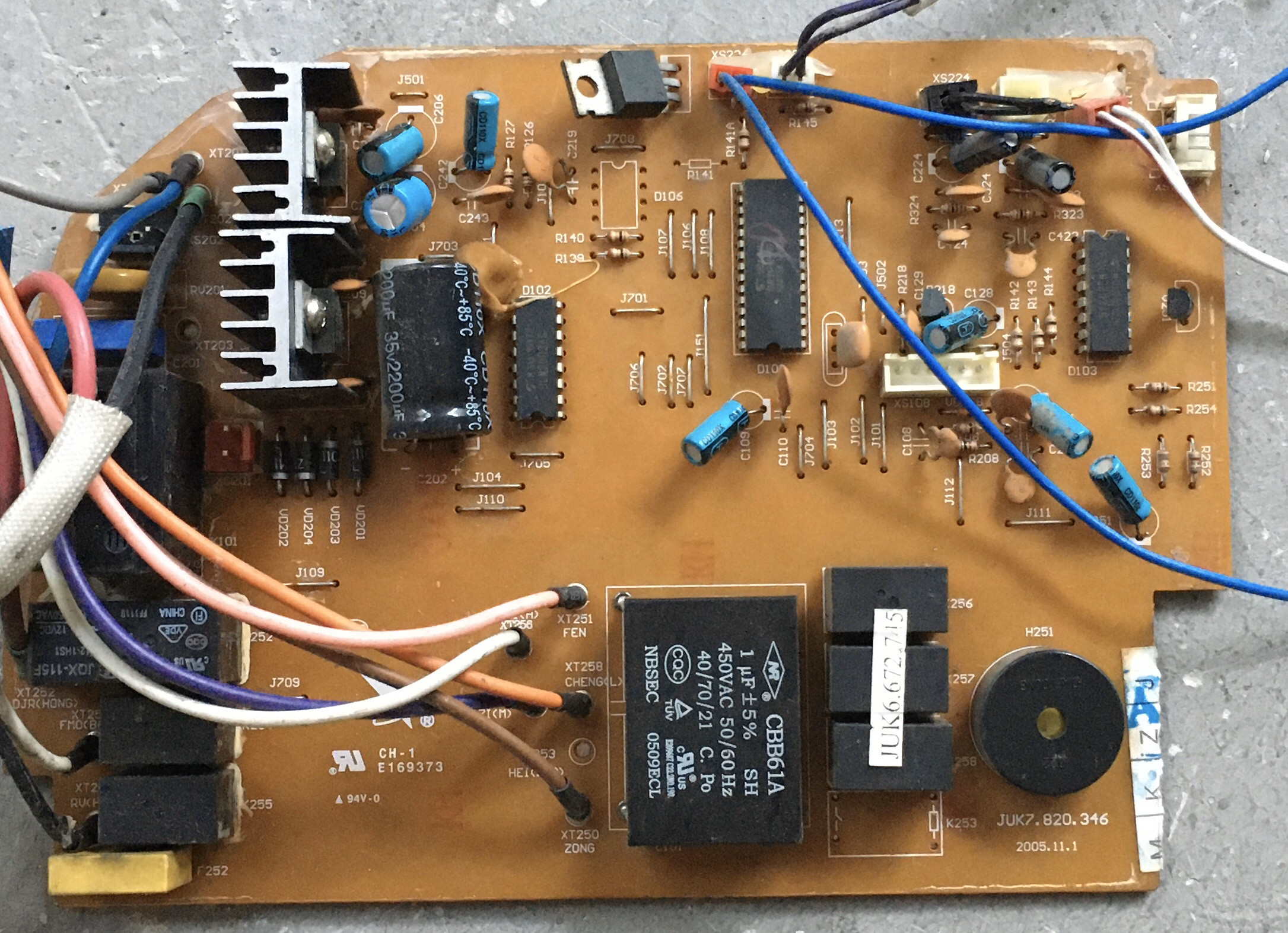 配件原装 拆机长虹空调主控板组件juk6.672.745juk7.820.346质保