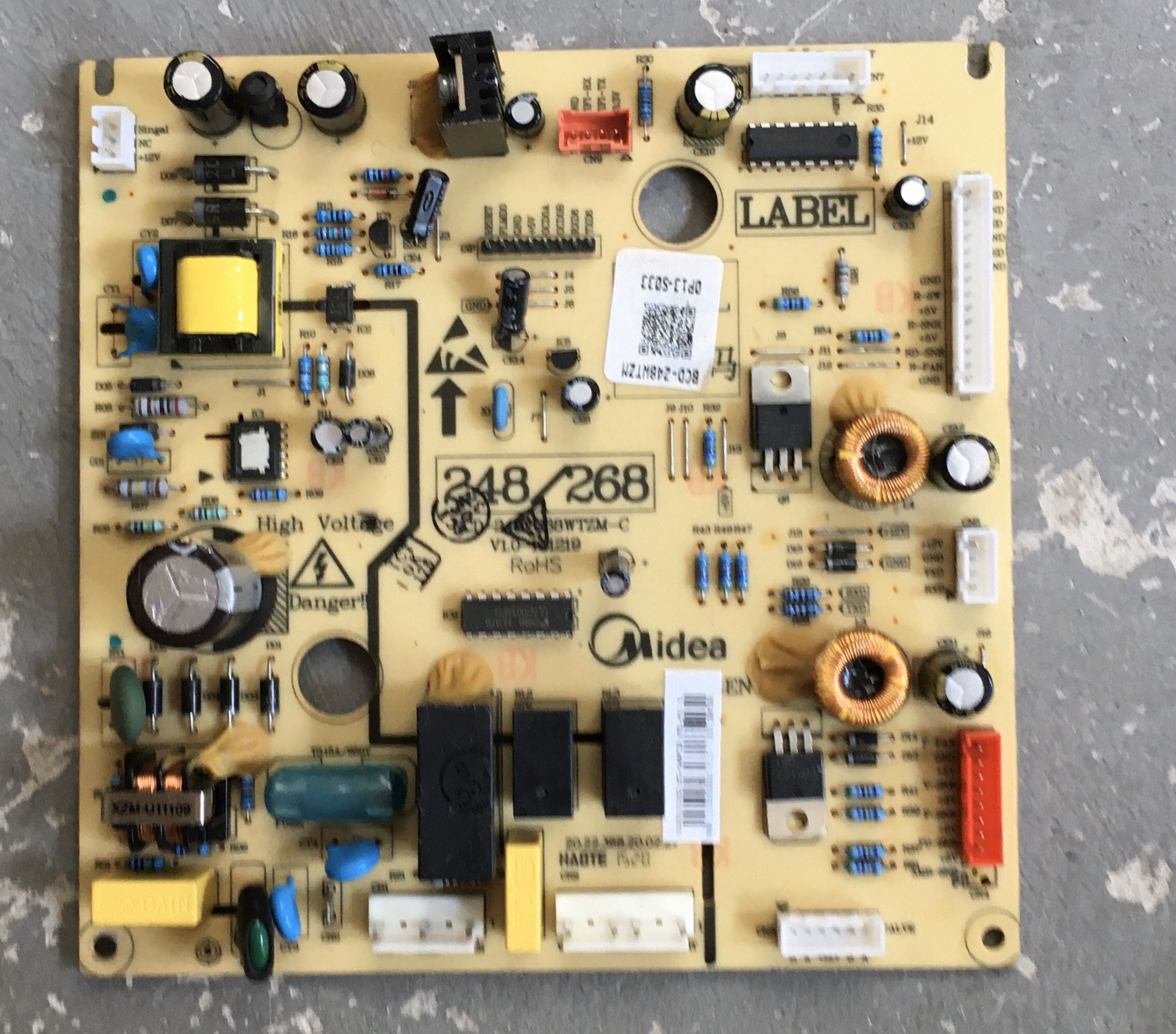 适用美的冰箱BCD-248WTZM电脑板