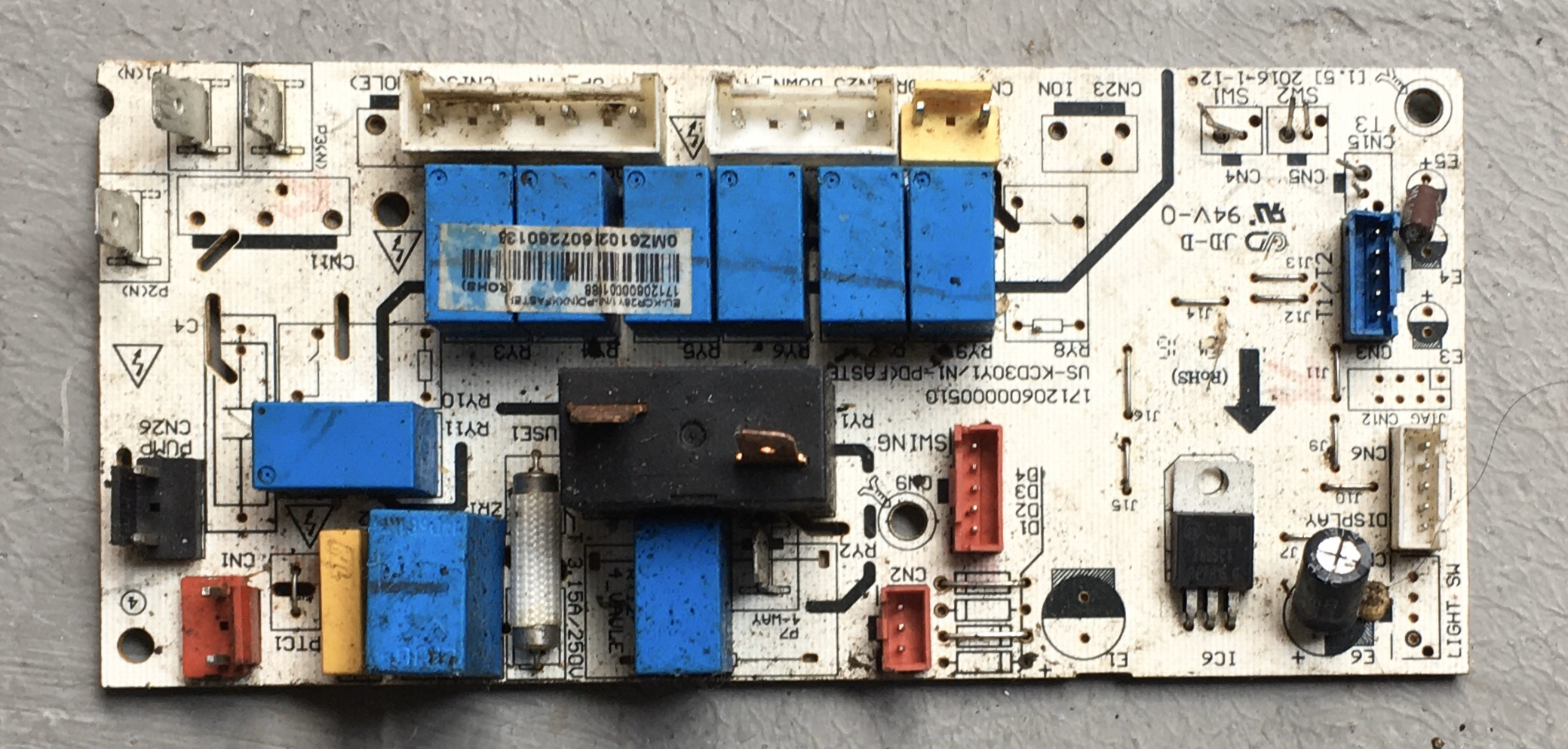 适用于美的窗机主板US-KCD30Y1N1-PD(FASTER) 17120600000510