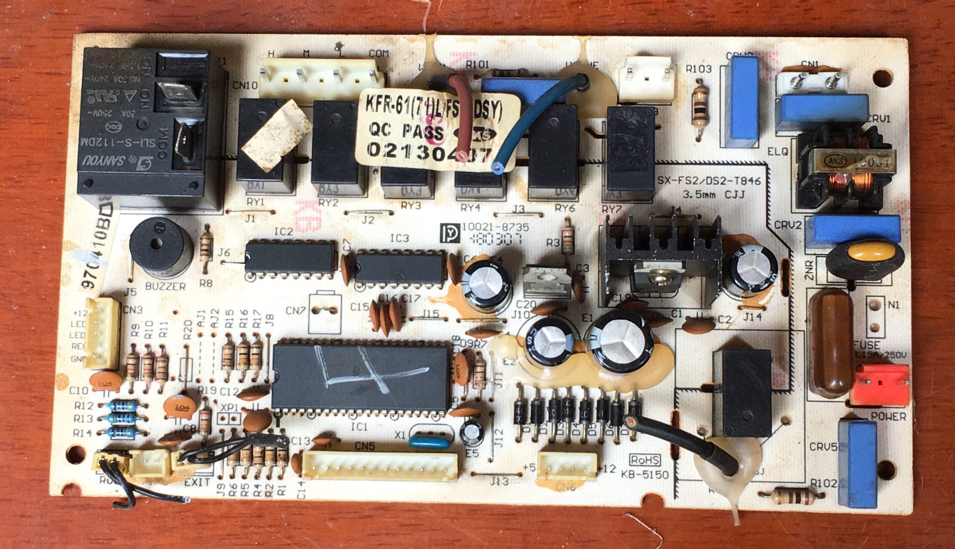 原装 奥克斯KFR-61(71)L/FSY(DSY)空调 SX-FS2/DS2-T846 电脑板