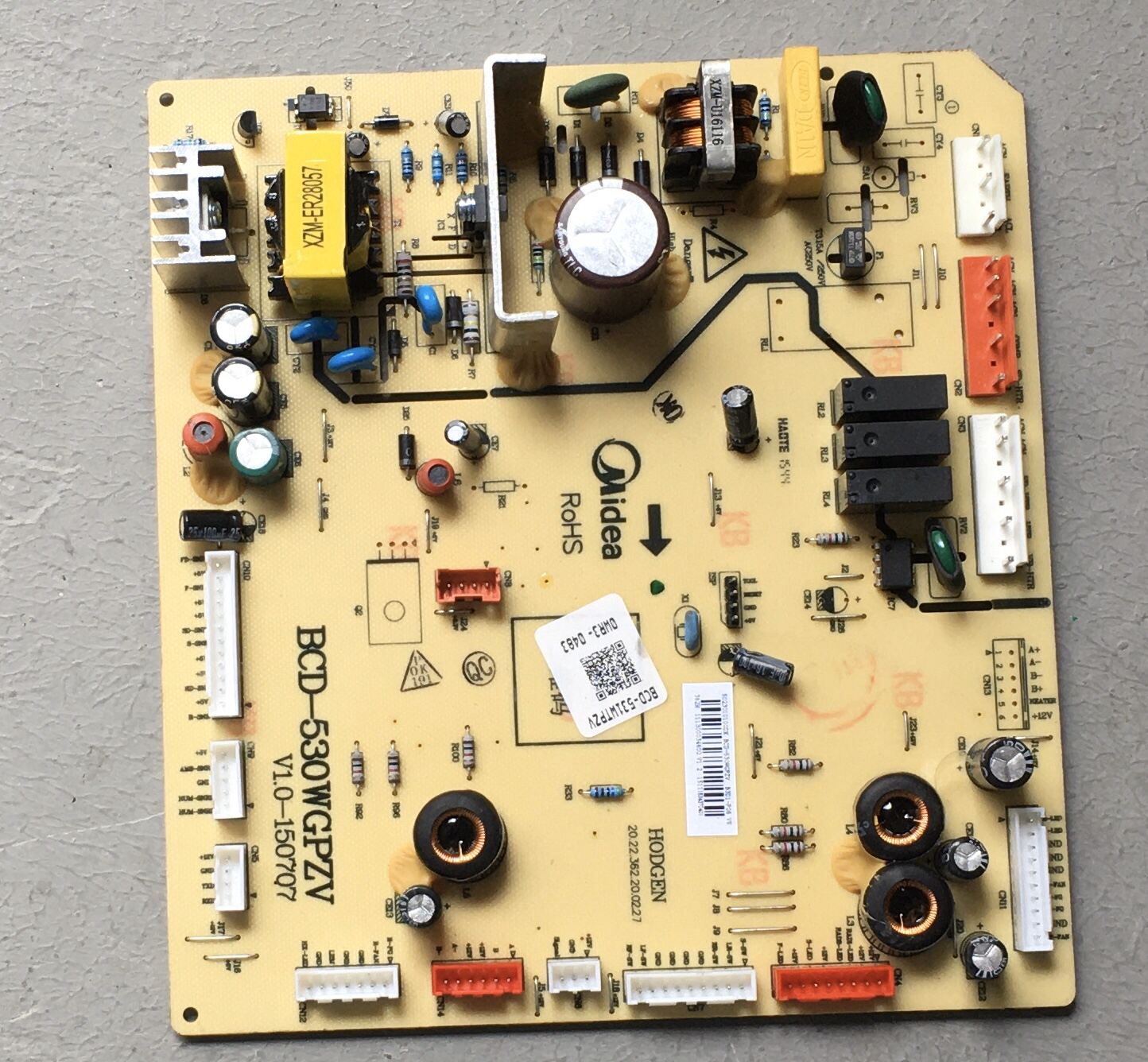 美的冰箱5023010100DX主控板 BCD-530WGPZV RoHS 17131000000508