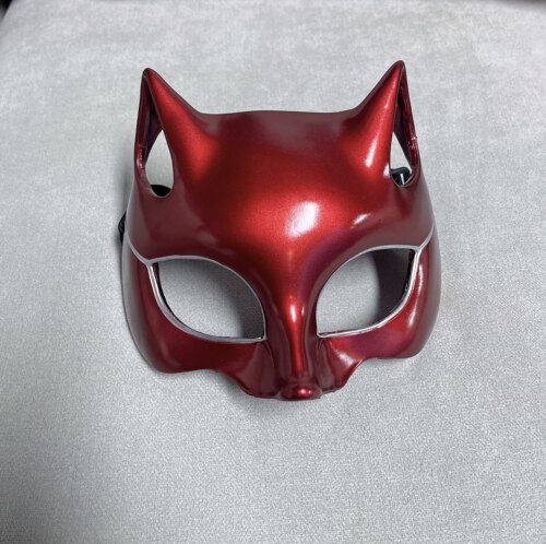 p5 女神异闻录 高卷杏 猫女 半脸 面具 立体造型 cosplay 万圣节