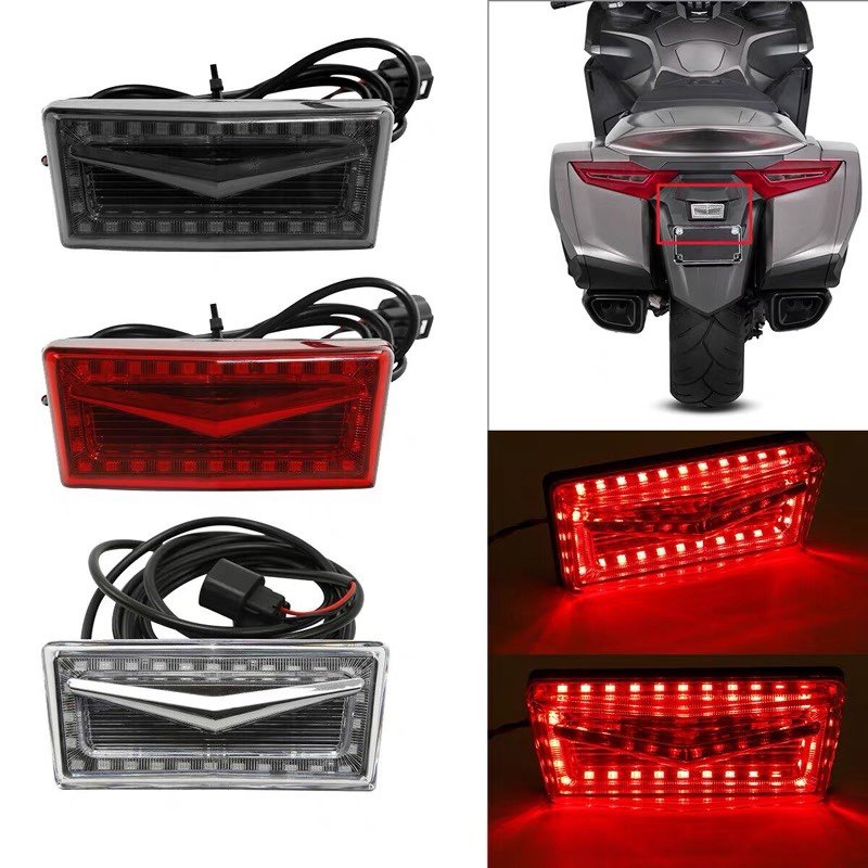 适用于金翼gl1800新款led后尾灯反射灯常亮灯装饰灯牌照灯18-23年