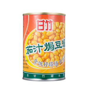 甘竹牌 甘竹官方茄汁焗豆罐头402g*1罐  即食健康美味高汤