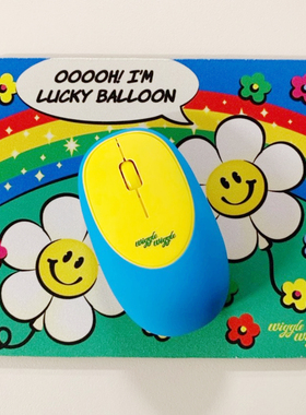 wiggle无线鼠标软硅胶鼠标静音女生可爱解压便携办公笔记本台式