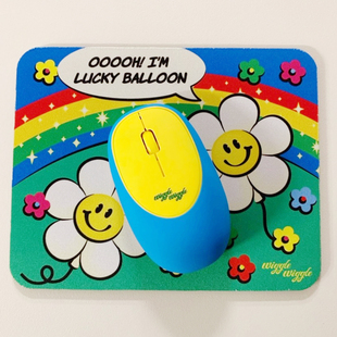 wiggle无线鼠标软硅胶鼠标静音女生可爱解压便携办公笔记本台式