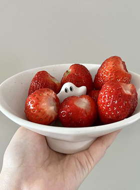 现货韩国幽灵碗草莓碗蓝莓碗水果碗下午茶碗马卡龙碗碟早餐燕麦碗