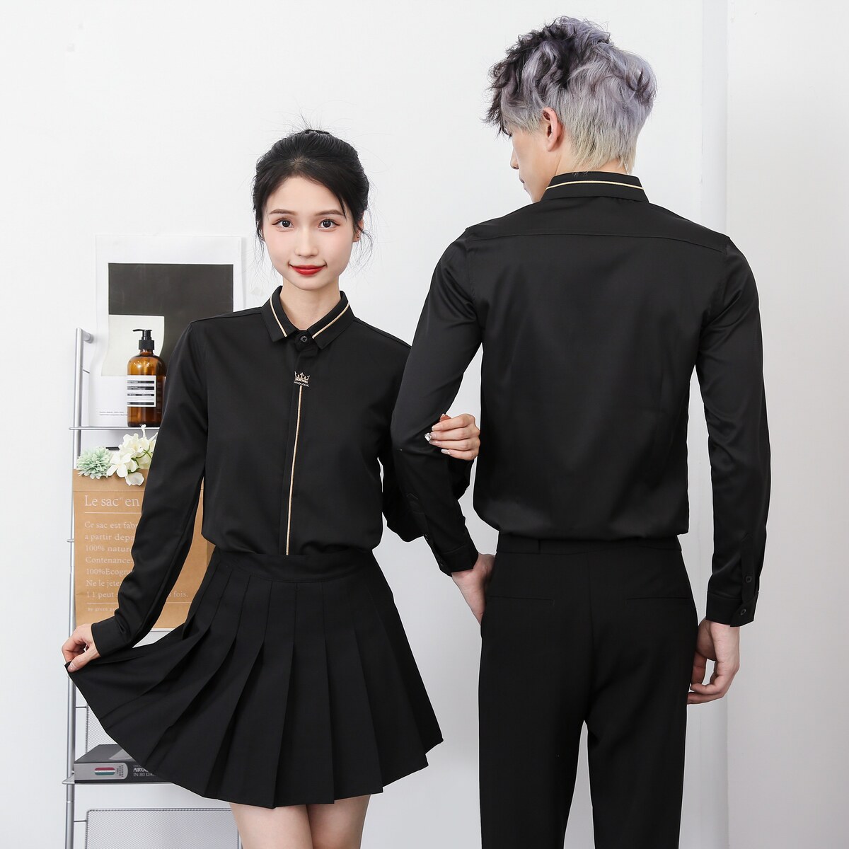 714-D616P45控69/2025春季新款衬衫ktv演出服礼服美容美发店衬衣,男装衬衫,星座714(原C313)