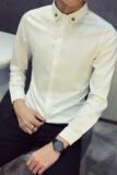 714-D13P45/社会小伙店主风2025春季男士青少年伴郎服衬衫S-5XL，男装衬衫，星座714(原C313)