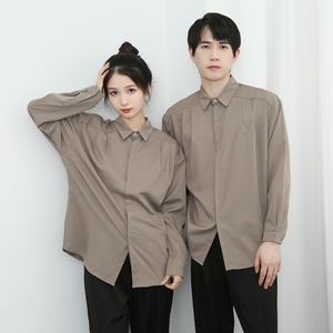 714-D3043P45控65/2025春季新款韩系宽松衬衫休闲工作服潮版制服图片
