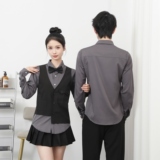 714-H657P55控69/2025秋发型师假两件台球城ktv工作服衬衣服务生，男装衬衫，星座714(原C313)