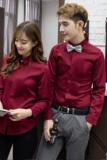 Y207/2026春季纯色工作服情侣装工作服衬衣92.9%聚酯7.1%氨纶P45，男装衬衫，星座714(原C313)