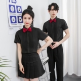 714-Y340P40控59/2025新款夏季男女同款修身工作服衬衫短袖制服，男装T恤，星座714(原C313)