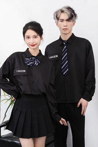 714-D3060P48控69/2025春新款工作服衬衫校园风ktv酒吧演出服礼服图片