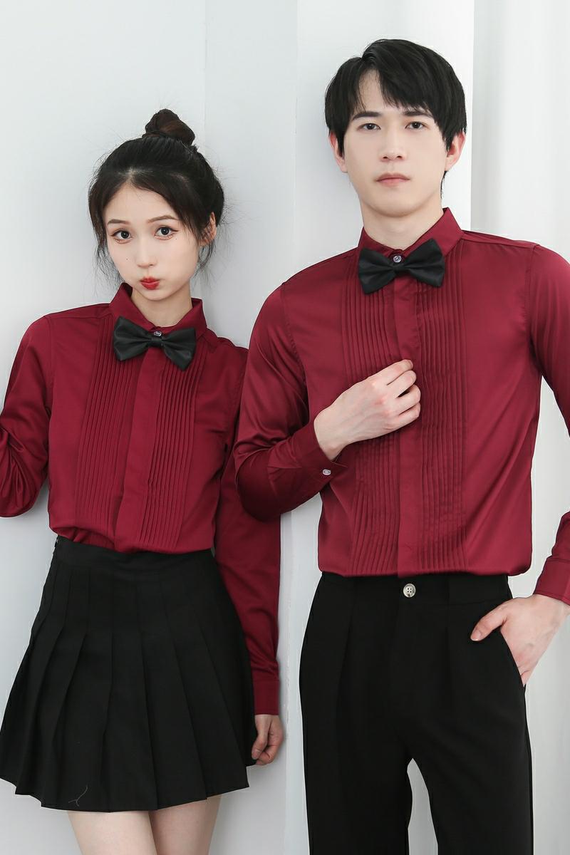 714-Y207P45控65/2025春季法式礼服衬衫修身工作服迎宾伴郎服,男装衬衫,星座714(原C313)
