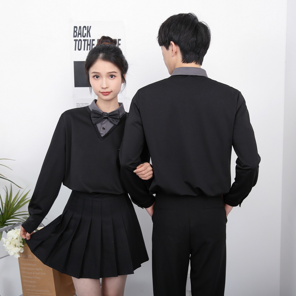 714-D3048P45控69/2025新款男女工作服假两件制服ktv酒吧餐厅制服,男装工装外套,星座714(原C313)