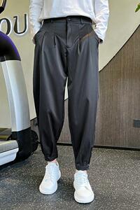714/K3011P45控65 四季可穿垂感休闲裤哈伦裤工作服夏下装图片
