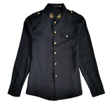 714-D610P45/2025情侣装男女立领衬衫大红色衬衣工作服酒吧S-5XL，男装衬衫，星座714(原C313)