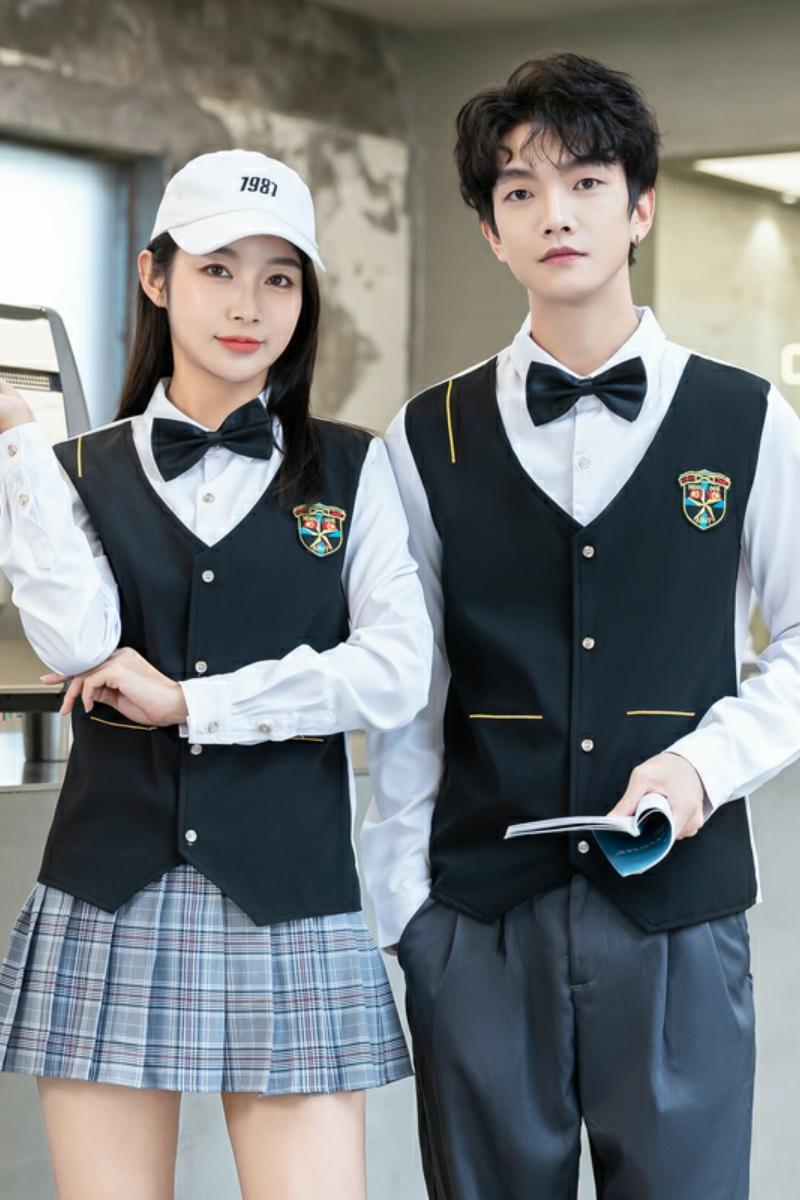 714-H667P55/2025情侣装工作服男女假两件制服S-5XL,男装工装外套,星座714(原C313)